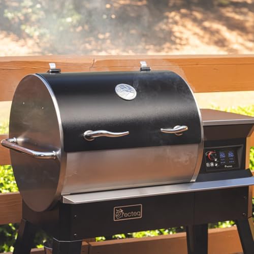 recteq Patio Legend 600 Pellet Smoker Grill with WiFi & App Connectivity, Outdoor Smokers Grills, Wood Pellet Grill, Temp Range 180° to 700+°