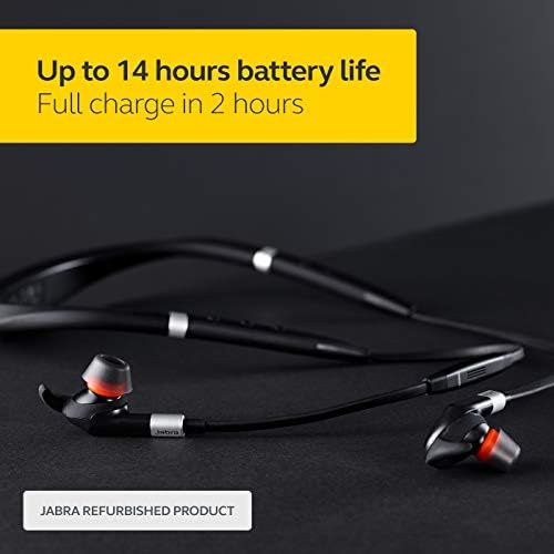 Jabra Evolve 75e MS Optimized Wireless Bluetooth Earbuds in Ear Noise Cancelling with Professional Sound (Renewed)