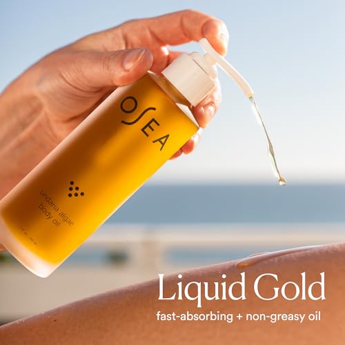 OSEA Undaria Algae Body Oil 5 oz – Visibly Firming, Deeply Moisturizing, Instantly Improve Elasticity, Clean Lightweight Non-Greasy Hydration, Vegan & Cruelty-Free Seaweed Skincare | Improves Elasticity • Silky Body Glow • Lightweight, Non-Greasy • Citru…