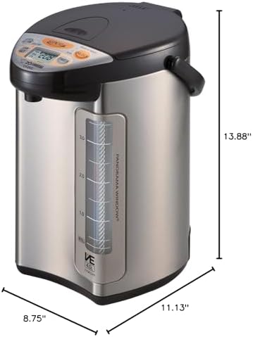 Zojirushi Hybrid Water Boiler & Warmer | Four heat settings, Quick Temp mode, timer, nonstick interior, panorama gauge