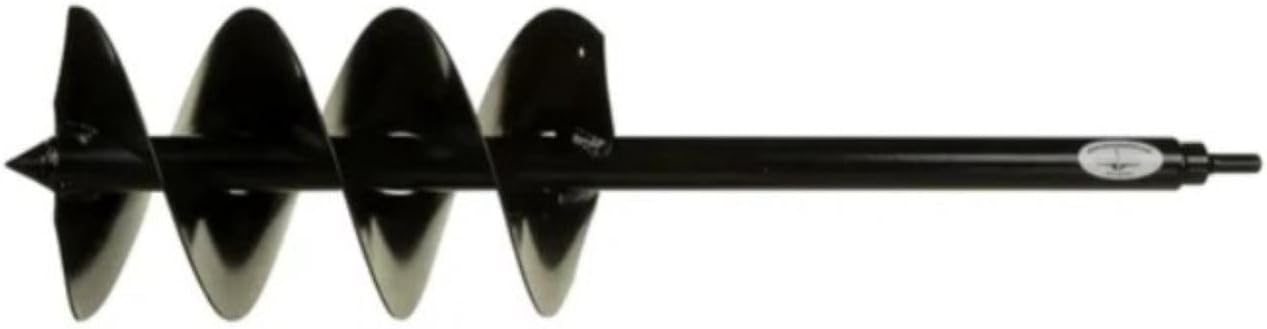 Auger Drill Bit Extension 7" x 28" with 1/2" Non-Slip Hex Drive — Garden Auger for Planting Gallon Potted Plants and Post Holes — Garden Digging