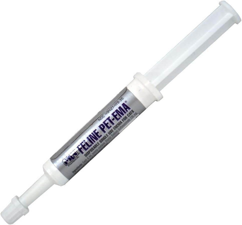 Pet-Ema Feline (6 mL) (3 Pack), Disposable Enema for Rectal Use in Cats by PRN Pharmacal Inc