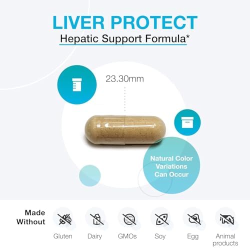XYMOGEN Liver Protect - Liver Health & Antioxidant Support Supplement* - Milk Thistle, Alpha-Lipoic Acid, NAC & Selenium - Gluten-Free & Vegetarian - 120 Capsules