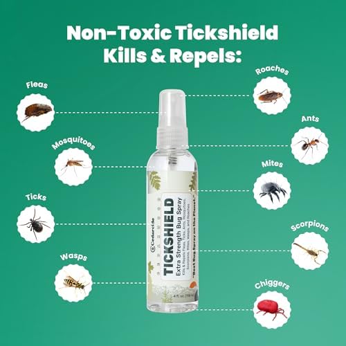 Tickshield Extra-Strength Bug Spray | Our Original Formula with an Extra Kick | for People, Gear, & Animals Over 20 Lbs (Pint)