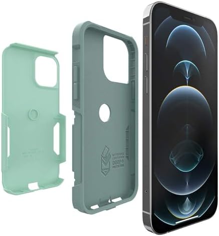 OtterBox iPhone 12 & iPhone 12 Pro Commuter Series Case - Black, Slim & Tough, Pocket-Friendly, with Port Protection