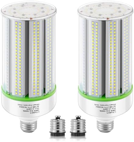 GTAREN 2-Pack 50w Corn LED Light Bulb, E26/E39 led Bulbs, 120-277v 5000k