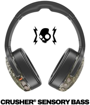 Skullcandy Crusher Evo Wireless Multi-Sensory Bass Headphones - True Black