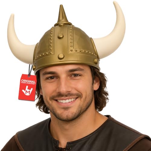 Nicky Bigs Novelties Viking Helmet, Medieval Helmet, Vikings Hat, Viking Costume Accessories, Halloween Costume Accessory