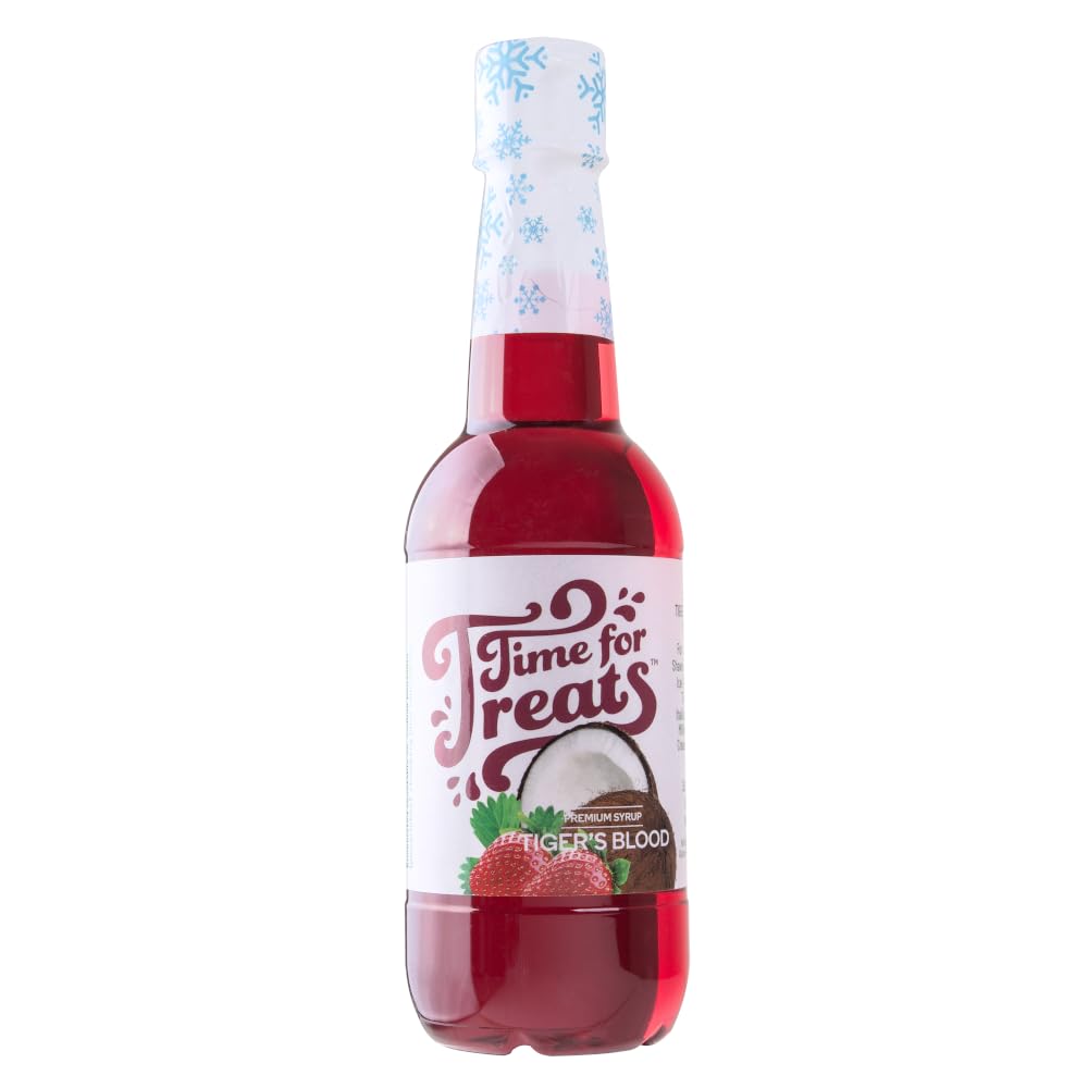 Time For Treats 3-Pack Tropical Punch, Watermelon, Lime Syrup 16.9 Fluid Ounce Per Bottle for Snow Cones, Homemade Sodas, Cocktails, Coffee, Baking and More