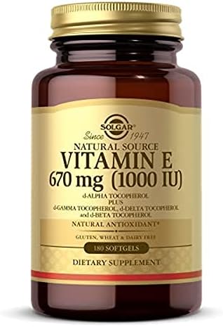 Solgar Vitamin E 670 mg (1000 IU), 100 Mixed Soft Gels - Non GMO | Suitable for Vegetarians, Gluten Free