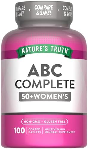 Nature's Truth Women's 50+ Multivitamin Caplets | 100 Count | with Vitamin A, C, D, E and Zinc | Non-GMO & Gluten Free Supplement