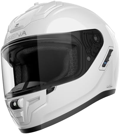Sena Phantom and ANC Full Face Smart Motorcycle Helmet with Integrated Communications, LED Lighting, and 2nd Generation Sound by Harman Kardon