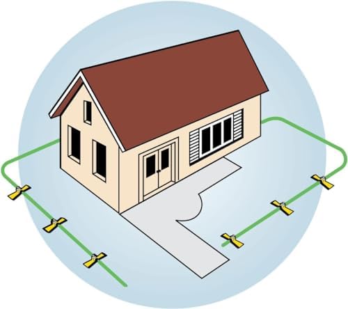 Orbit Port-A-Rain Above-Ground Sprinkler System, Green - 58092