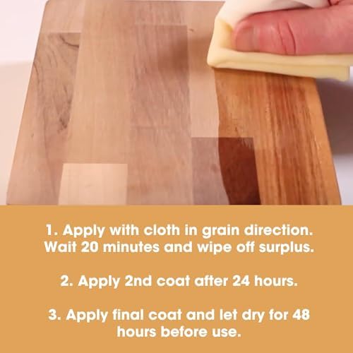 Furniture Clinic Boiled Linseed Oil | 500ml / 17 Fl Oz | Refined Oil for Wood Furniture, Stone & Metal | Fast Drying Glossy Finish | Restore & Protect | for Tables, Cabinets, Handles, & More