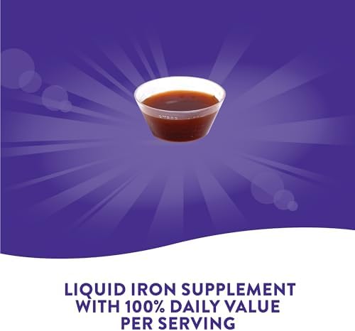 Nature’s Way Liquid Iron Supplement, 18 mg per Serving, Berry, 16 Fl Oz | Gentle Glycinate Iron, Fast-Absorbing Liquid, Iron for Red Blood Cell Support and Energy Metabolism*, No Sugar Added