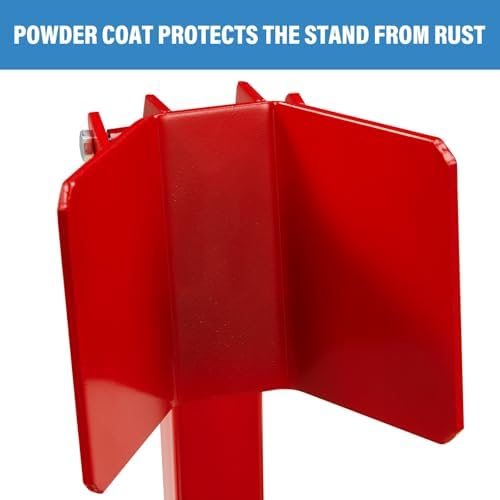 SUNROAD Motorcycle Front Wheel Chock for Garage Parking,Red