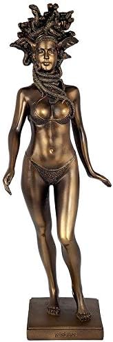 Design Toscano KY71304 Hebe Greek Woman Patron of Youth Indoor/Outdoor Garden Statue, Large Size, 10 inches Wide, 32 inches Tall, Handcast Polyresin, Antique Stone Finish