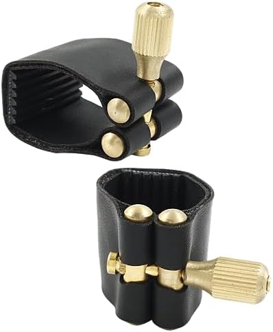 Bonsicoky Alto Sax Mouthpiece Ligature, Black | Fastener Accessory Part, For Saxophone