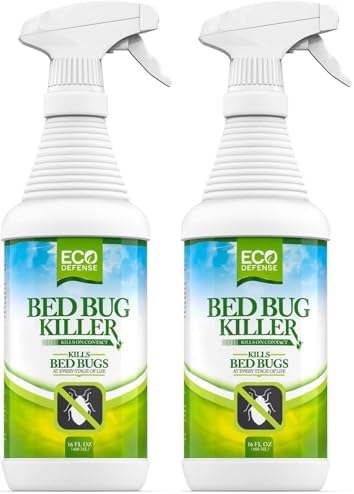Bed Bug Killer - Bed Bug Spray & Dust Mite Spray - Natural Treatment - 16 Oz