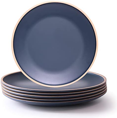 Melamine Dinnerware Sets, Plates and Bowls Sets 12 Pcs, Melamine Plates, Dish Set for 4, Unbreakable Dinnerware Set for Party, BPA Free