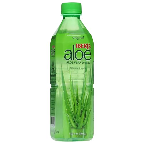 Iberia Aloe Vera Juice Drink, Pineapple, 16.9 Fl Oz (Pack of 24)