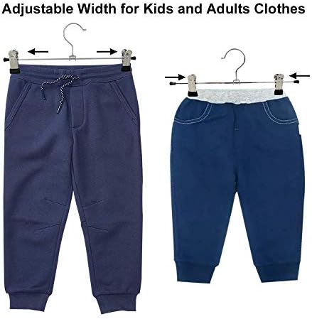 NORTHERN BROTHERS Pants Hangers with Clips, Heavy Duty 20 Pack