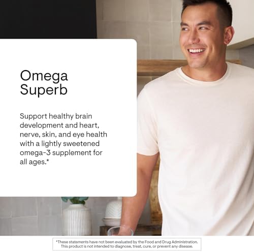 THORNE - Omega Superb - Fish Oil Liquid Supplement with EPA & DHA - Supports Brain, Skin