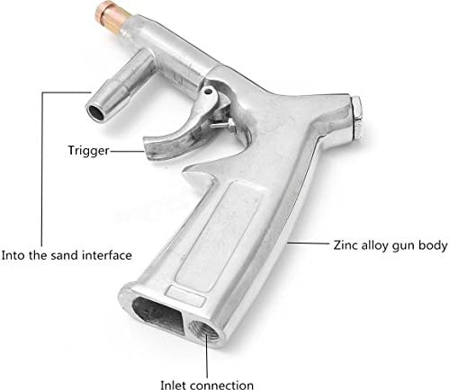 Sand Blaster Gun Kit,Sandblaster Gun for Sandblasting Cabinet Machine Abrasive Blaster with Ceramic Nozzle,Siphon Feed