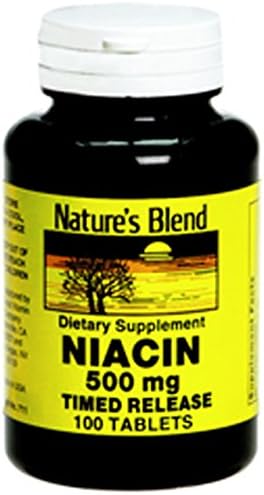 Nature's Blend Niacin Timed Release 250 mg 250 mg 100 Tabs