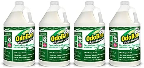 OdoBan Professional Disinfectant and Odor Eliminator Concentrate, 4 Gallons, Original Eucalyptus Scent