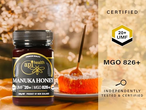 Manuka Honey 500g UMF 20+ (MGO 826+) Pure New Zealand Honey 1.1 lb