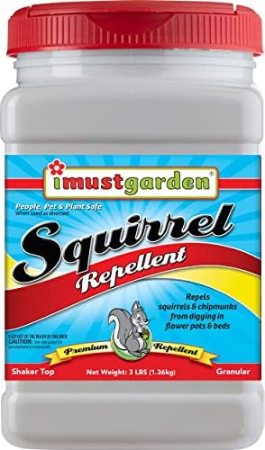 I Must Garden Squirrel Repellent: Stops Digging in Gardens/Pots/Beds - 3lb