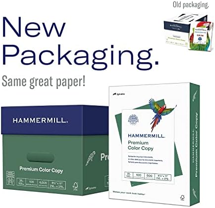 Hammermill Printer Paper, Premium Color 32 lb Copy Paper, 8.5 x 11-1 Ream (500 Sheets) - 100 Bright, Made in the USA, white (102630)