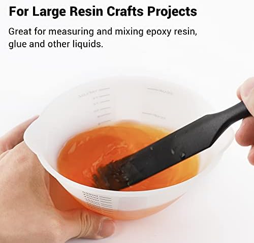Gartful 500ml & 250ml Large Silicone Measuring Cups, Resin Mixing Cups for Epoxy, Jewelry Casting Molds, Acrylic Paint Pouring, Cup Making