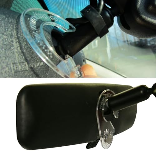 Silver by JL Safety- Handicap Parking Placard Holder, Magnetically Display & Put Away Your Disabled Permit Tag with Eyes Closed. Made in USA