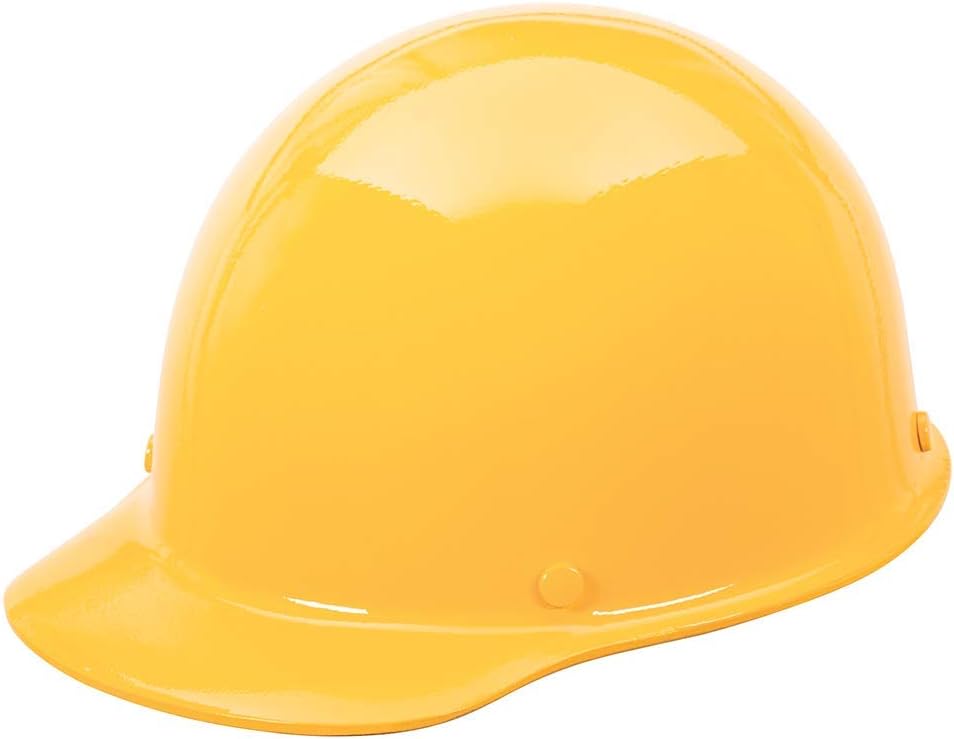 MSA Skullgard Cap Style Safety Hard Hat with Suspension - Non-Slotted Cap, Made of Phenolic Resin, Radiant Heat Loads up to 350F | Staz-On Pinlock Suspension