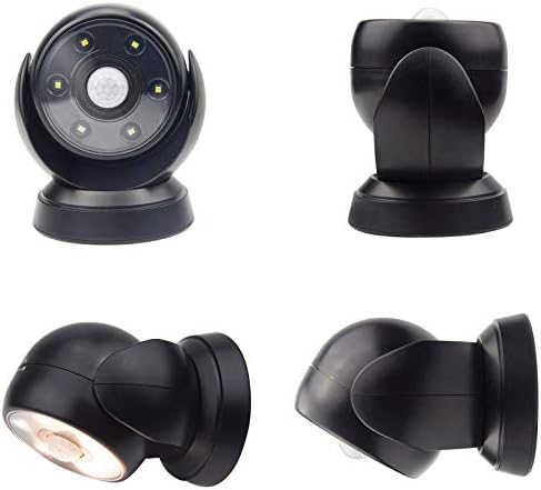 HONWELL Battery Operated Motion Sensor Light Outdoor Wireless Spotlight Waterproof Motion Detector Security Flood Light