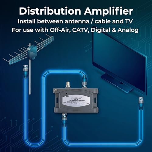 Winegard HDA-100 Distribution Amplifier 5-1000 Mhz 15dB, One Size