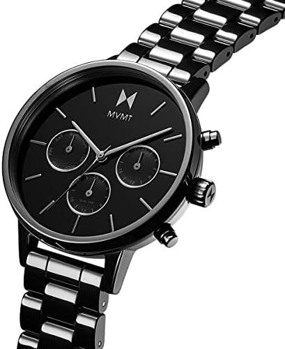 MVMT Nova - Dual Timezone Women’s Wristwatch - Minimalist Dress - 3 ATM/30 Meters Water-Resistant Timepiece - Interchangeable Bands - 38mm