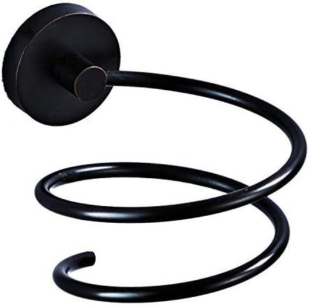 Hair Dryer Holder Stainless Steel Chromed (Black)