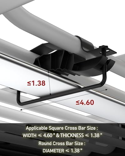 46" X 36" Universal Roof Rack Cargo Basket, 200 Lbs Capacity Rooftop Luggage Rack for SUV, Car & Truck, Heavy-Duty Roof Rack Accessories Carrier
