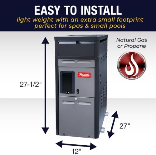 Raypak 014786-156A Propane Gas Pool Heater 150K BTU for 0-1999ft Elevation