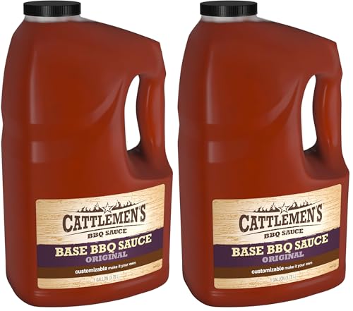 Cattlemen's Original Base BBQ Sauce, 1 gal - One Gallon Container Customizable Barbecue Sauce Base for Chefs, Ideal for Ribs, Briskets, Sauces for Salads, Seafood and More