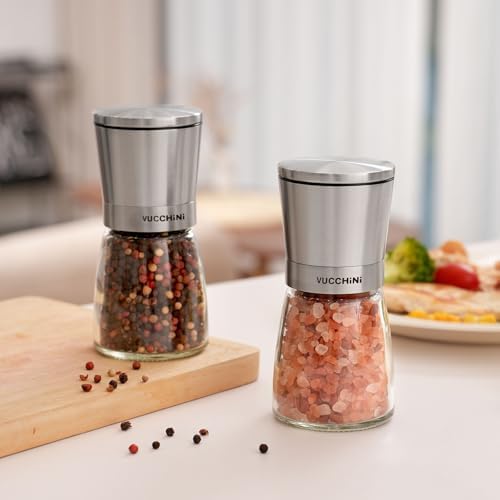 Vucchini Stainless Steel Salt and Pepper Grinder Set Manual