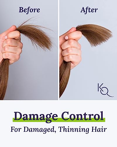 Keranique Volumizing Shampoo & Conditioner Set for Hair Repair, Growth & Thinning Hair Support – Keratin, Biotin, Menthol & Niacinamide, Lightweight Strengthening Formula - Keratin Amino Complex™