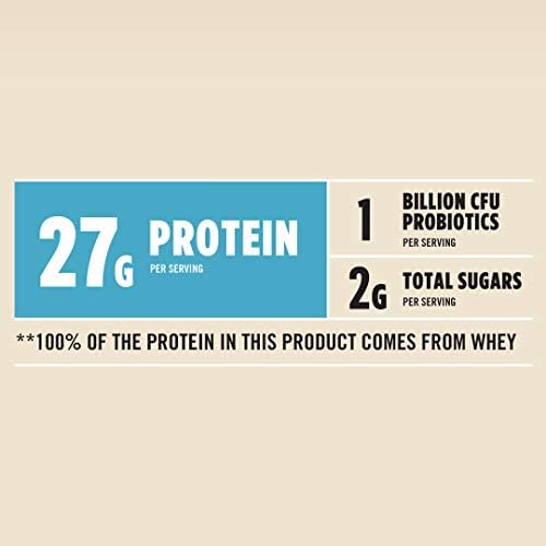 Muscle Milk 100% Whey Protein Powder, Vanilla, 5 Pound, 68 Servings, 25g Protein, 2g Sugar, Low in Fat, NSF Certified for Sport, Energizing Snack, Workout Recovery, Packaging May Vary