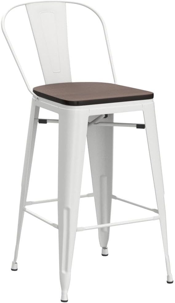Aklaus Metal Bar Stools Set of 4
