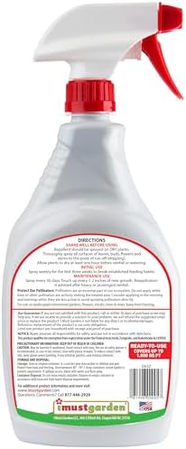 I Must Garden Deer Repellent: Powerful All-Natural Protection, 32oz Spice | Ready to Use Spray - Safe for Plants Pets & Pollinators - Pleasant Scent - Long-Lasting Control