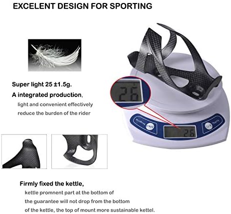 ThinkTop Ultra-Light Full Carbon Fiber Bike Water Bottle Cage Holder | Lightweight Bicycle Drink Water Cup Holder Bracket Rack for Road Bike MTB