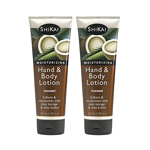 ShiKai Gardenia Hand & Body Lotion (8oz, Pack of 3) | Daily Moisturizing Skincare for Dry and Cracked Hands | With Aloe Vera & Vitamin E